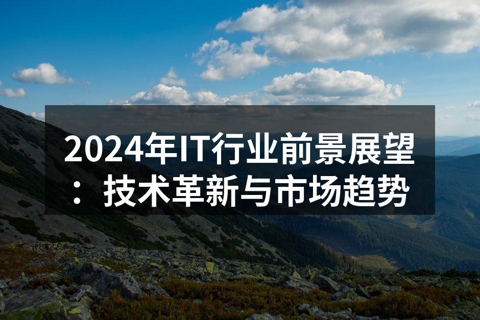 2024年IT行业前景展望：技术革新与市